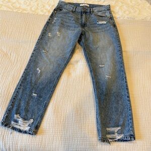 KanCan Distressed Denim Relaxed Jeans